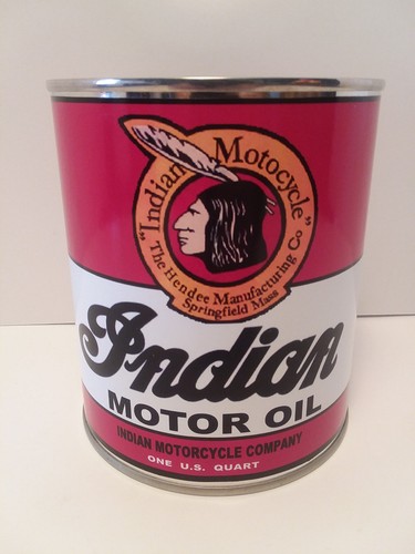 Retro indian motorcycle oil - indian,