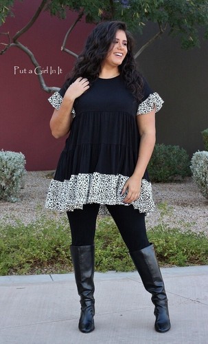 Plus size boho women black - boho, women's
