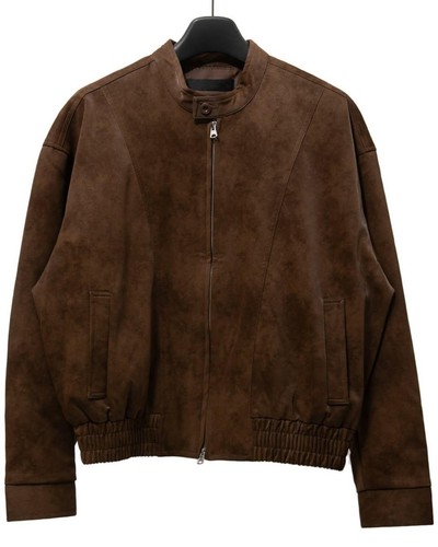 Men genuine suede - suede, leather