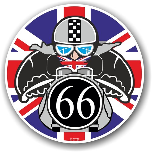 Retro cafe racer 1966 ton - racer, up