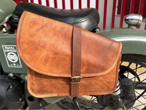 Genuine leather bike bag - leather,