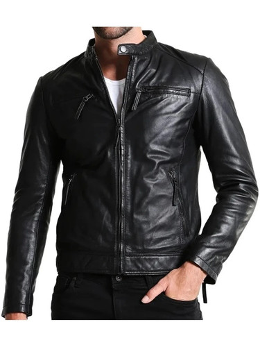 Genuine mens black leather - genuine,