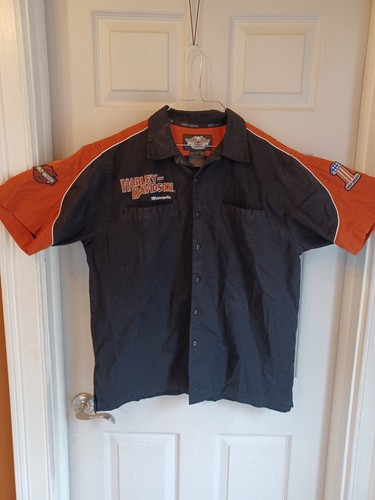 Harley davidson shirt mens l - -,