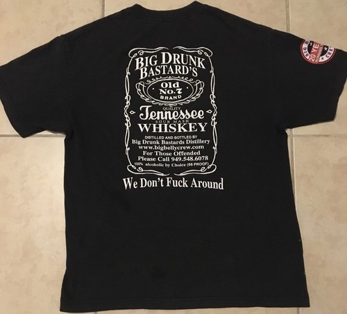 Vtg big drunk bastards faded - drunk,
