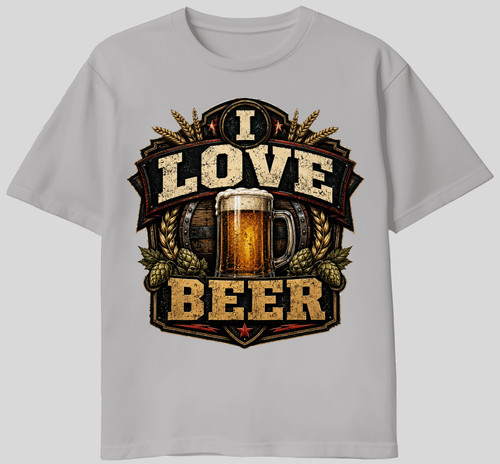 Love beer graphic - beer,