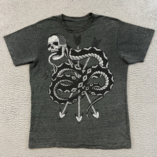 Vintage tribal skull shirt - tribal,