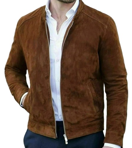 New men brown - brown, suede