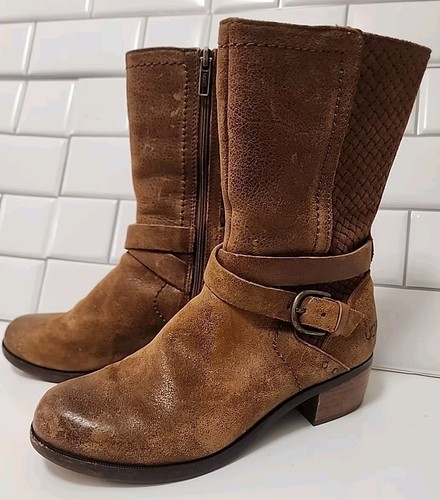 Ugg suede boots side zip - boots,