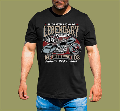 American motorcycle shirt - american,